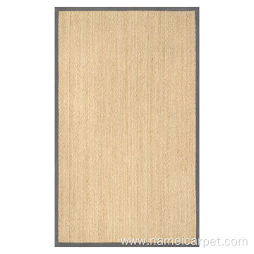 Seagrass woven carpets and rugs natural fiber